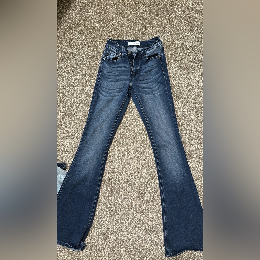 KanCan Dark Blue Flare Jeans